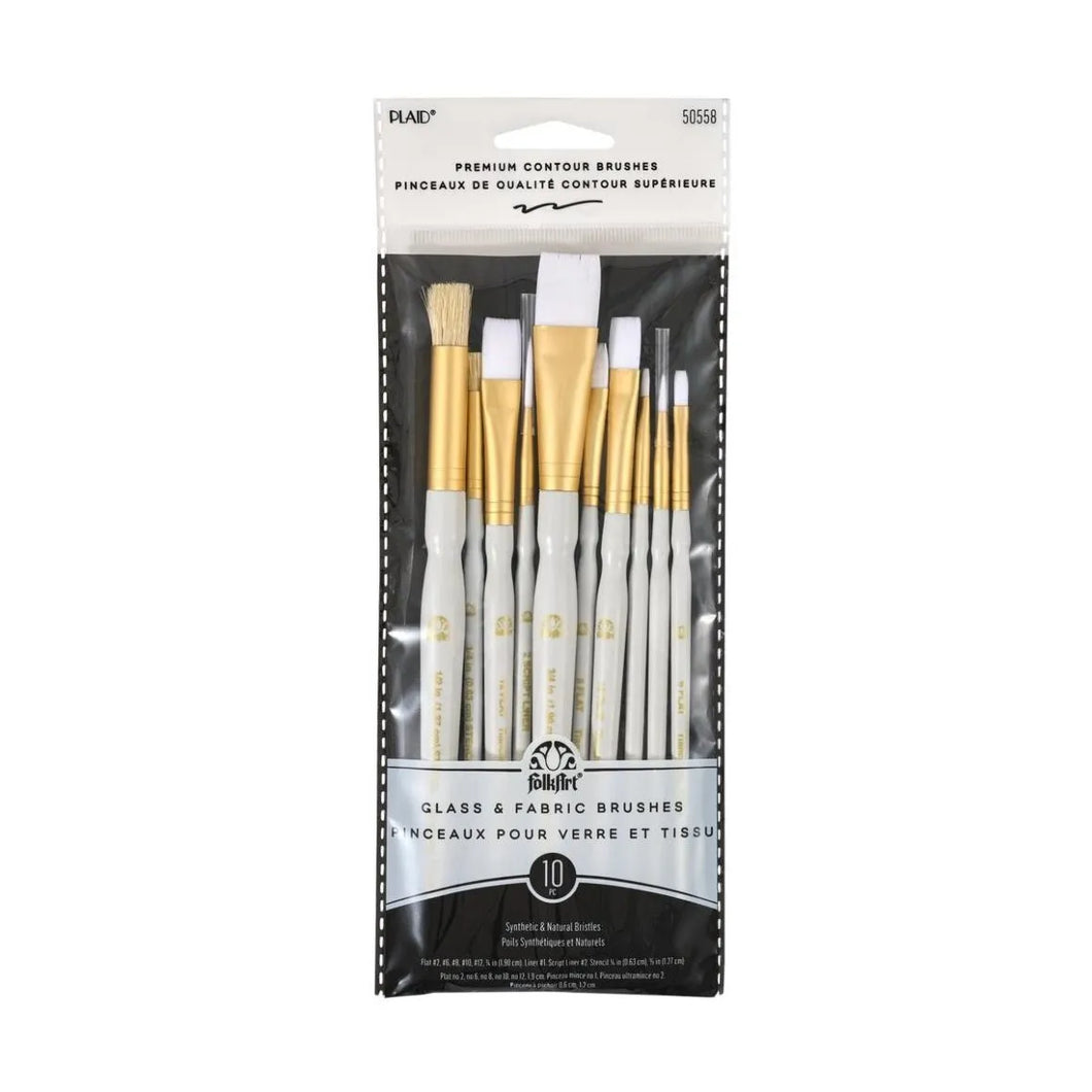 50558 Glass & Fabric Brush Set