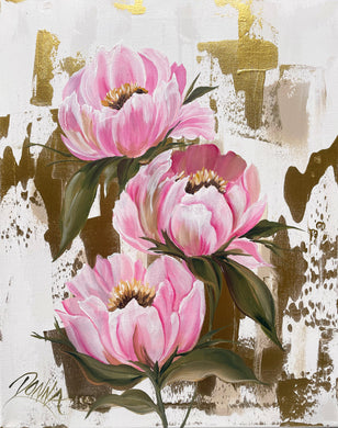 Peonies with Gold Downloadable Video Lesson