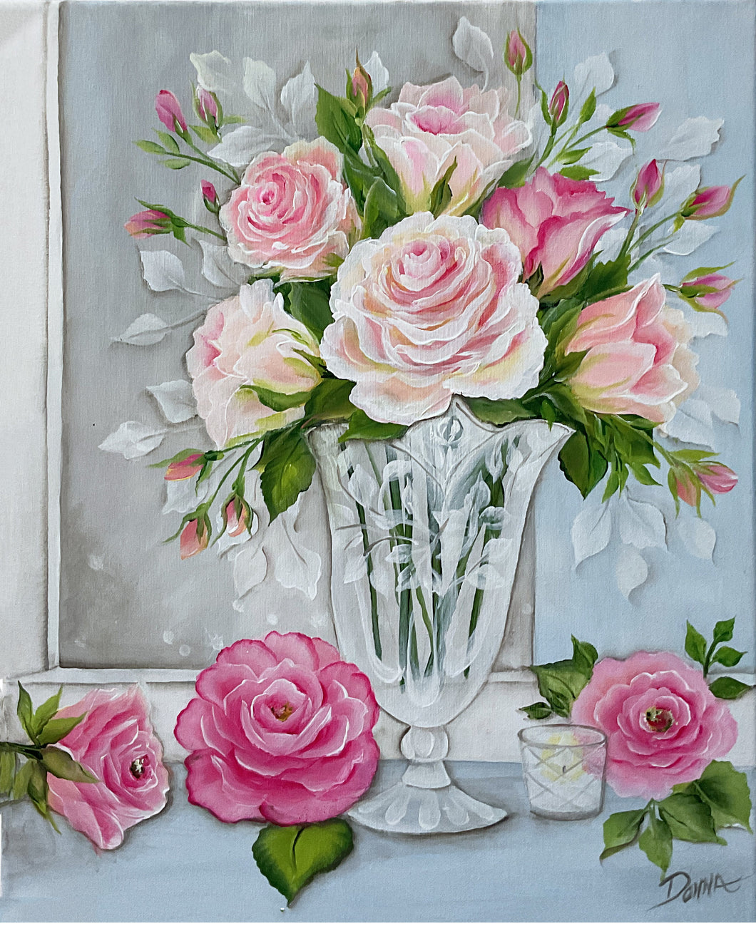 Valentine Vase of Roses Downloadable Video Lesson