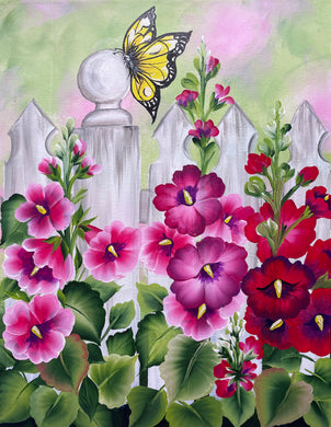 2023 Workshop - Hollyhocks & Picket Fence Downloadable Video Lesson