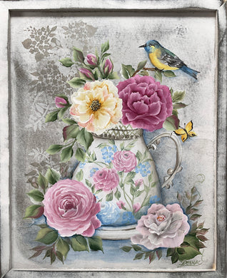 Vintage Floral Teapot Downloadable Video Lesson
