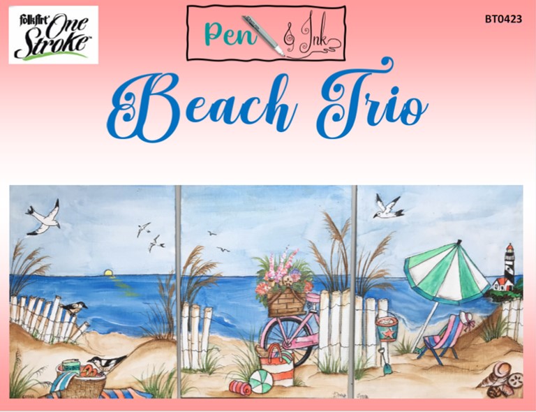 Pen and Ink Beach Trio Project Packet