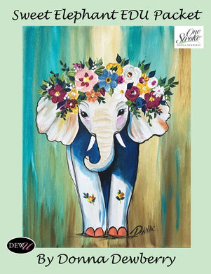 EDU Packets (Painting Parties) Sweet Elephant