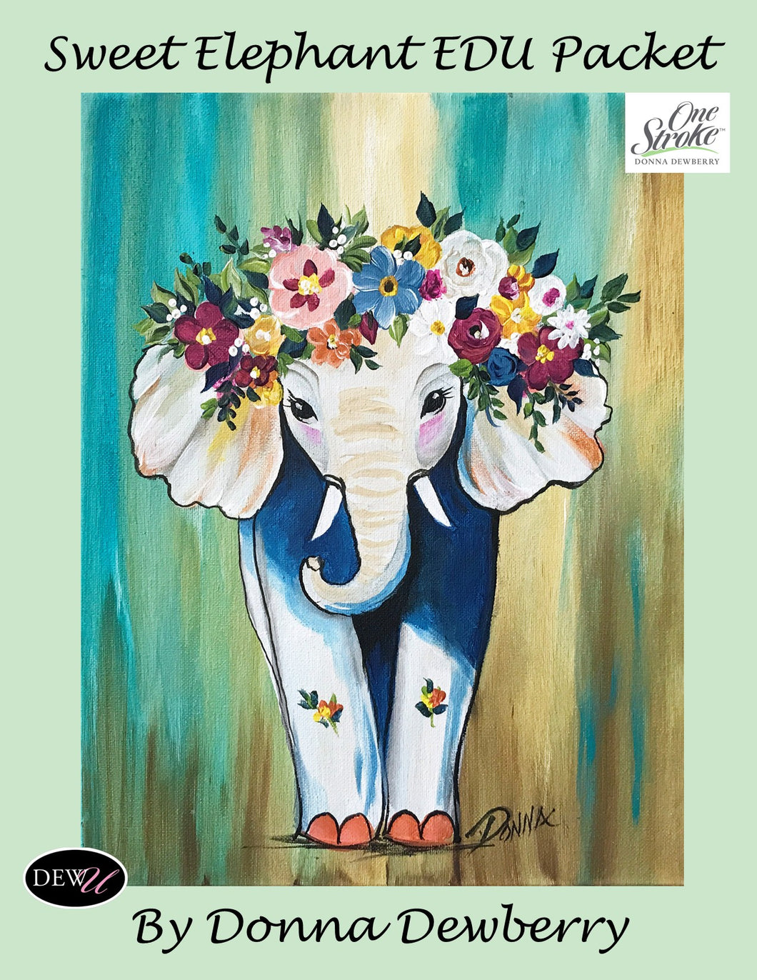 EDU Packets (Painting Parties) Sweet Elephant