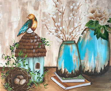 2023 Workshop - Birdhouse Books and Jars Downloadable Video Lesson