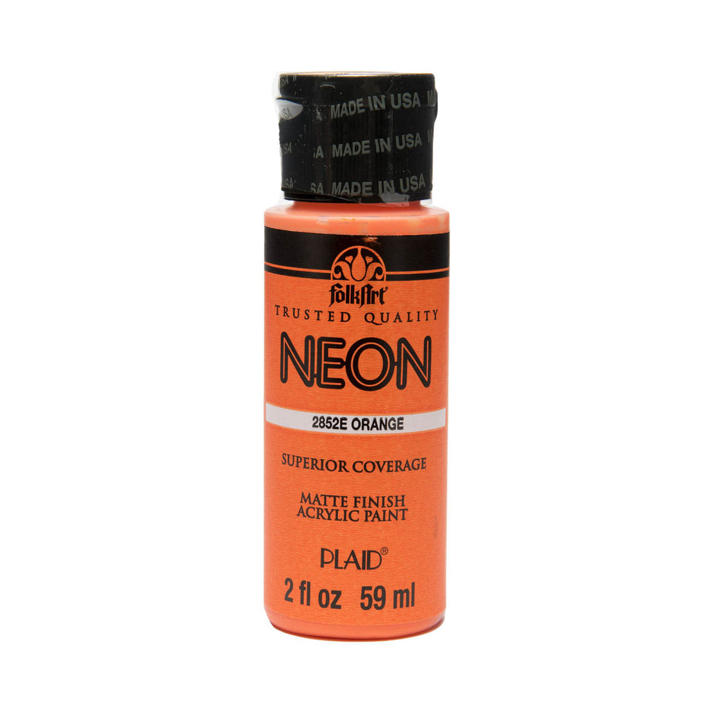 FolkArt Neon and Neon Glow Acrylic Paint 2 oz. Dewberry U