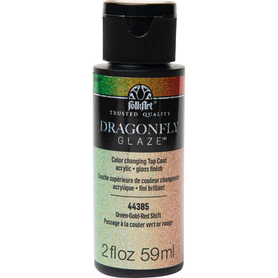 44385 Green-Gold-Red Shift Dragonfly Glaze 2 oz.