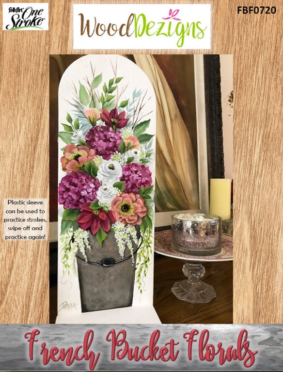 Floral French Bucket WoodDezigns Project Packet - Convention 2020