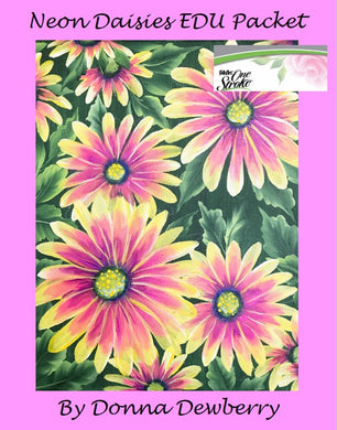 EDU Packets (Painting Parties) Neon Daisies