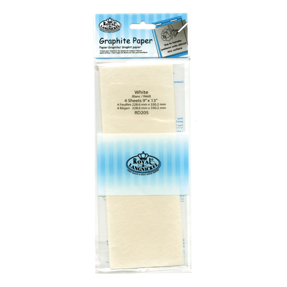 RD205 Graphite Paper - 9x13, 4 Sheets White