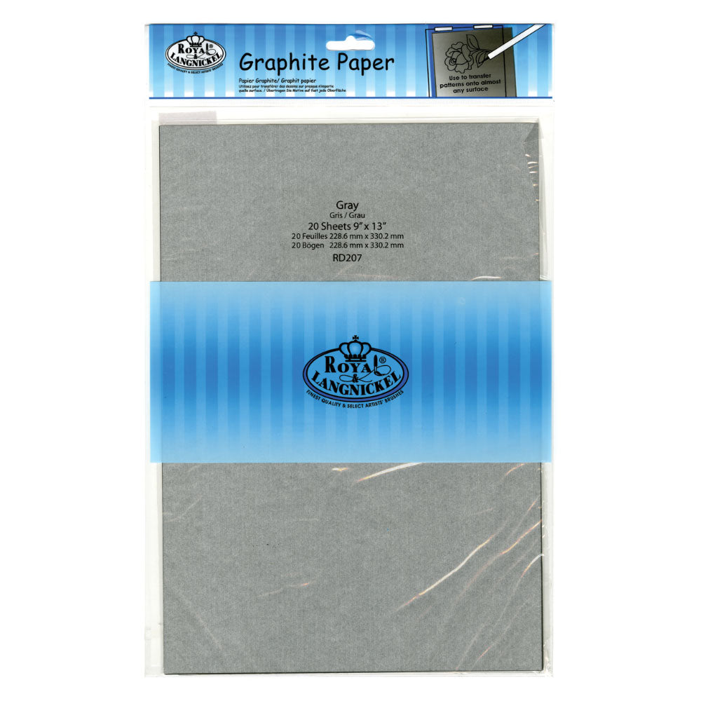 RD207 Graphite Paper - 9x13, 20 sheets Gray