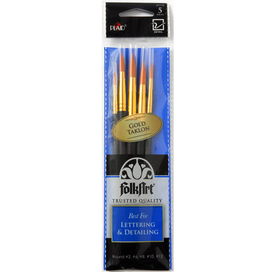 30775 - FolkArt Lettering and Detail Brush Set
