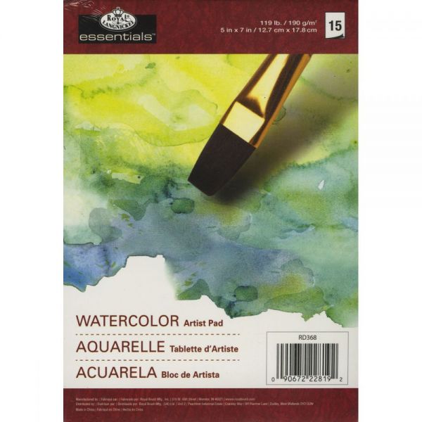 RD368 5x7 Watercolor Paper Artist Pad