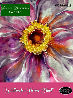Watercolor Flower Shirt Fabric-PP