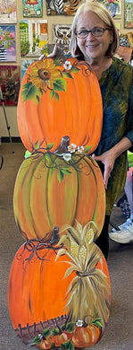 Oversize Pumpkin Porch Leaner Downloadable Video Lesson