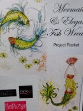 Mermaid and Elegant Fish Wreath Pendezign