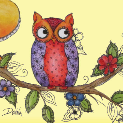 Owl On Branch Shirt Project Packet PenDezign