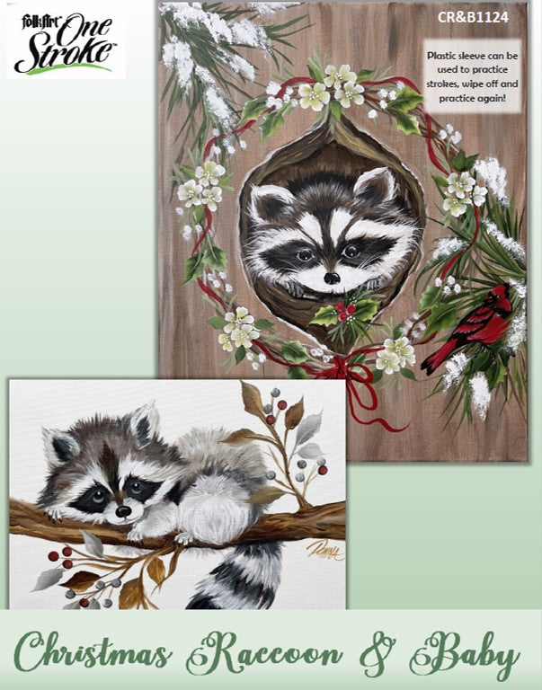 Christmas Raccoon & Baby Project Packet