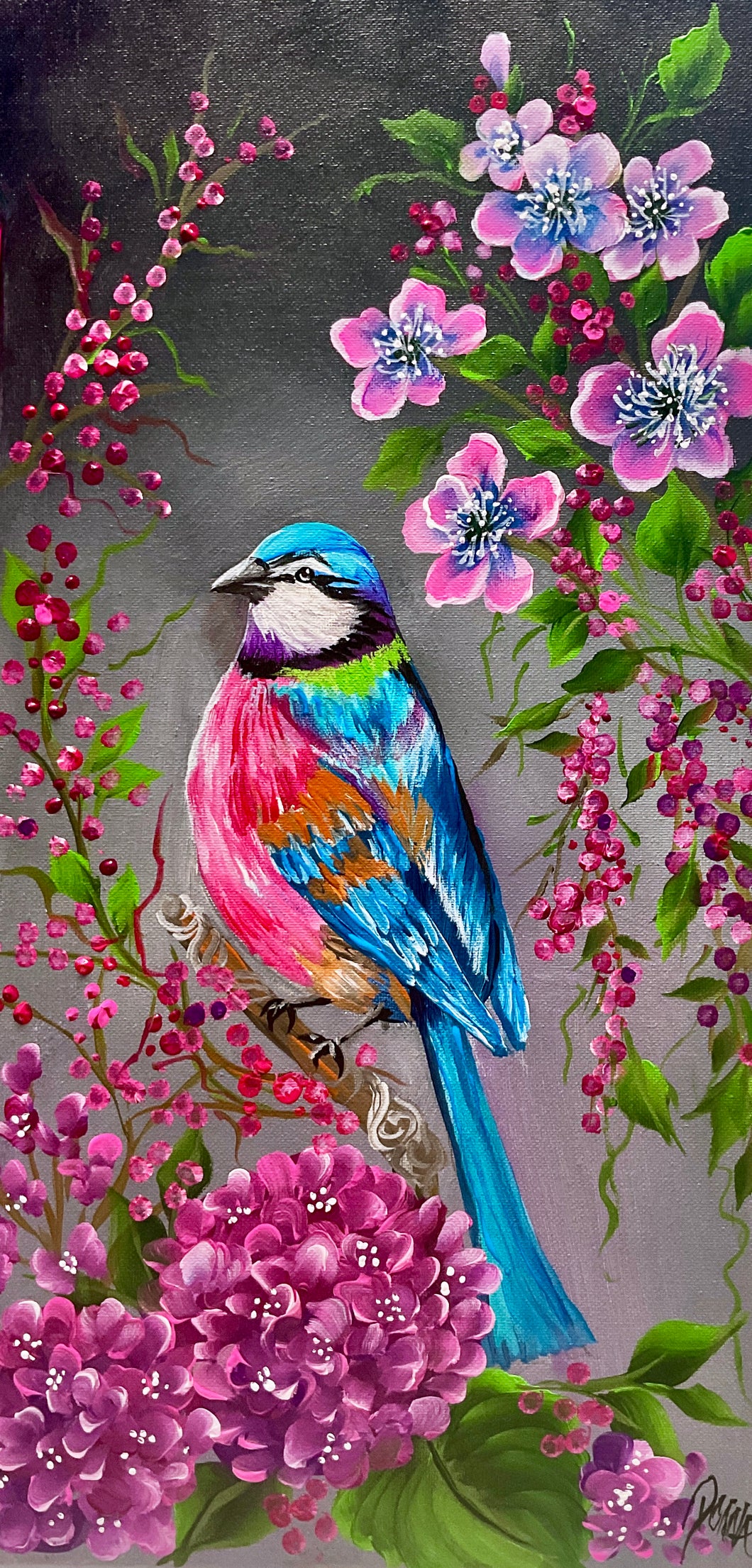 Elegant Bird & Detail Blossoms Downloadable Video Lesson