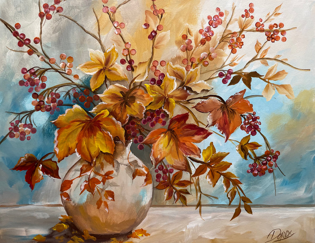 Fall Vase Downloadable Video Lesson