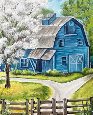 Blue Barn Landscape Downloadable Video Lesson