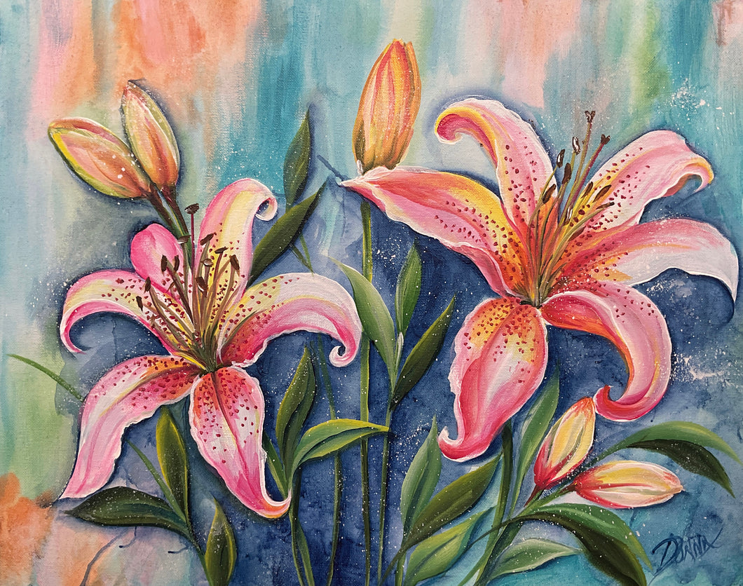 Oversized Flower Series - Lilies Downloadable Video Lesson