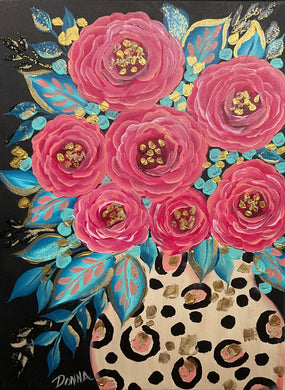 Flowers in Spotted Vase Downloadable Video Lesson
