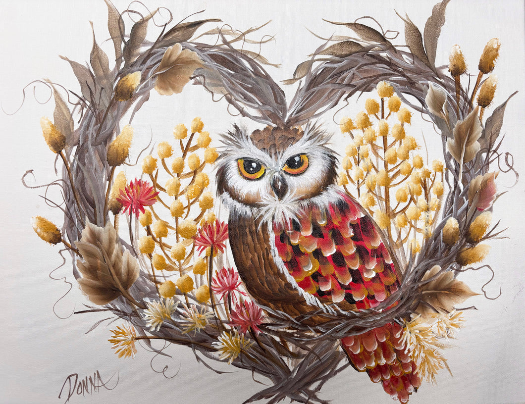 Fall Owl Wreath Downloadable Video Lesson