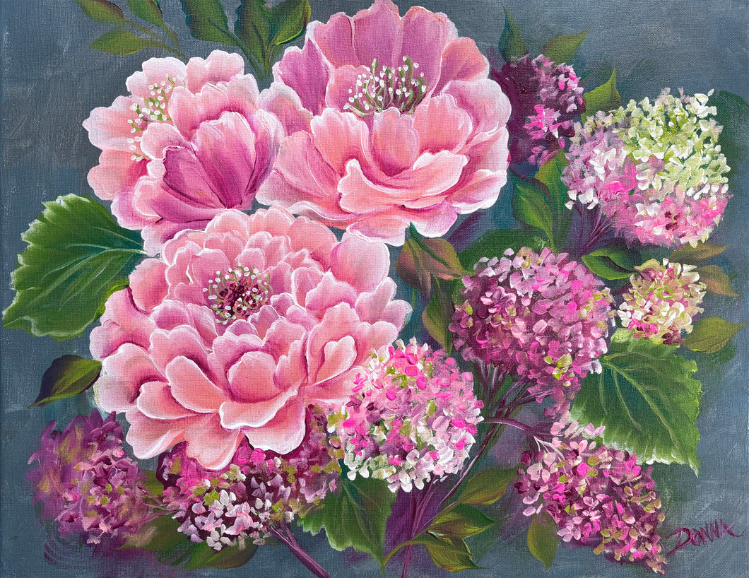 Mystery Class - Peonies & Hydrangeas Downloadable Video Lesson