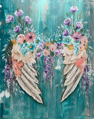 Mystery Class - Angel Wings & Florals Downloadable Video Lesson