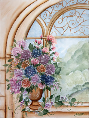Florals in Arched Window Downloadable Video Lesson