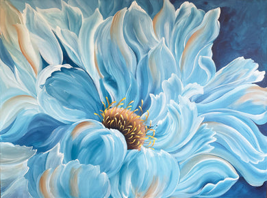 Oversize Blue Peony Downloadable Video Lesson
