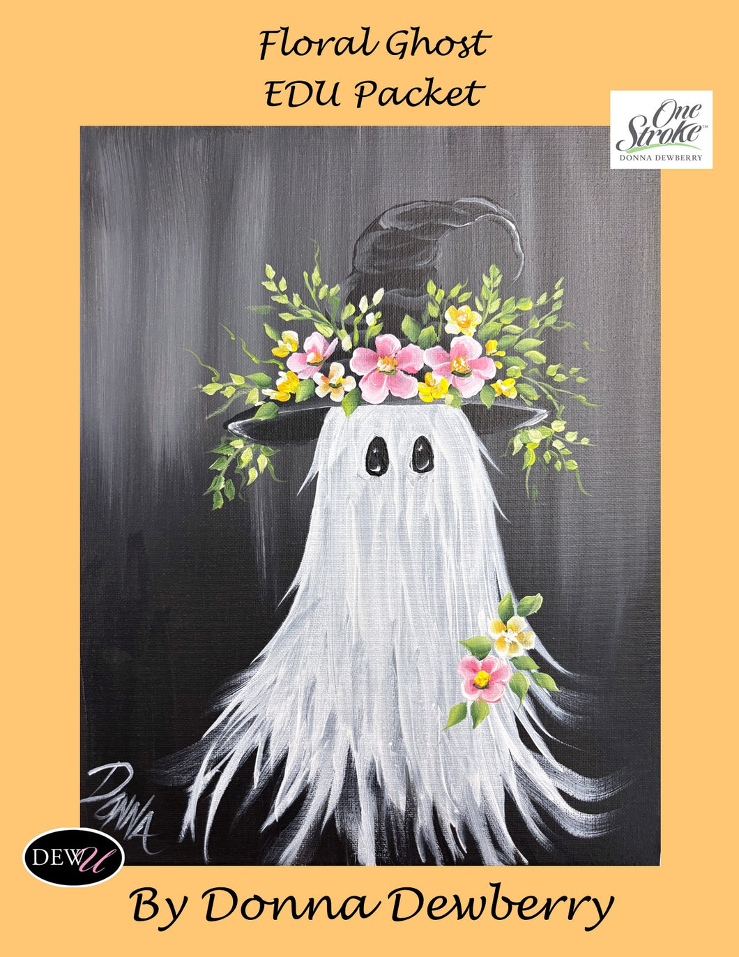 EDU Packets (Painting Parties) Floral Ghost