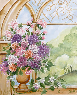 Online Zoom Floral Window Arch Class - Oct 17, 5pm ET