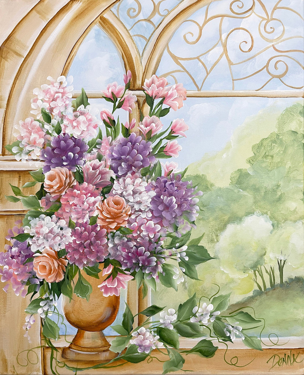 Online Zoom Floral Window Arch Class - Oct 17, 5pm ET