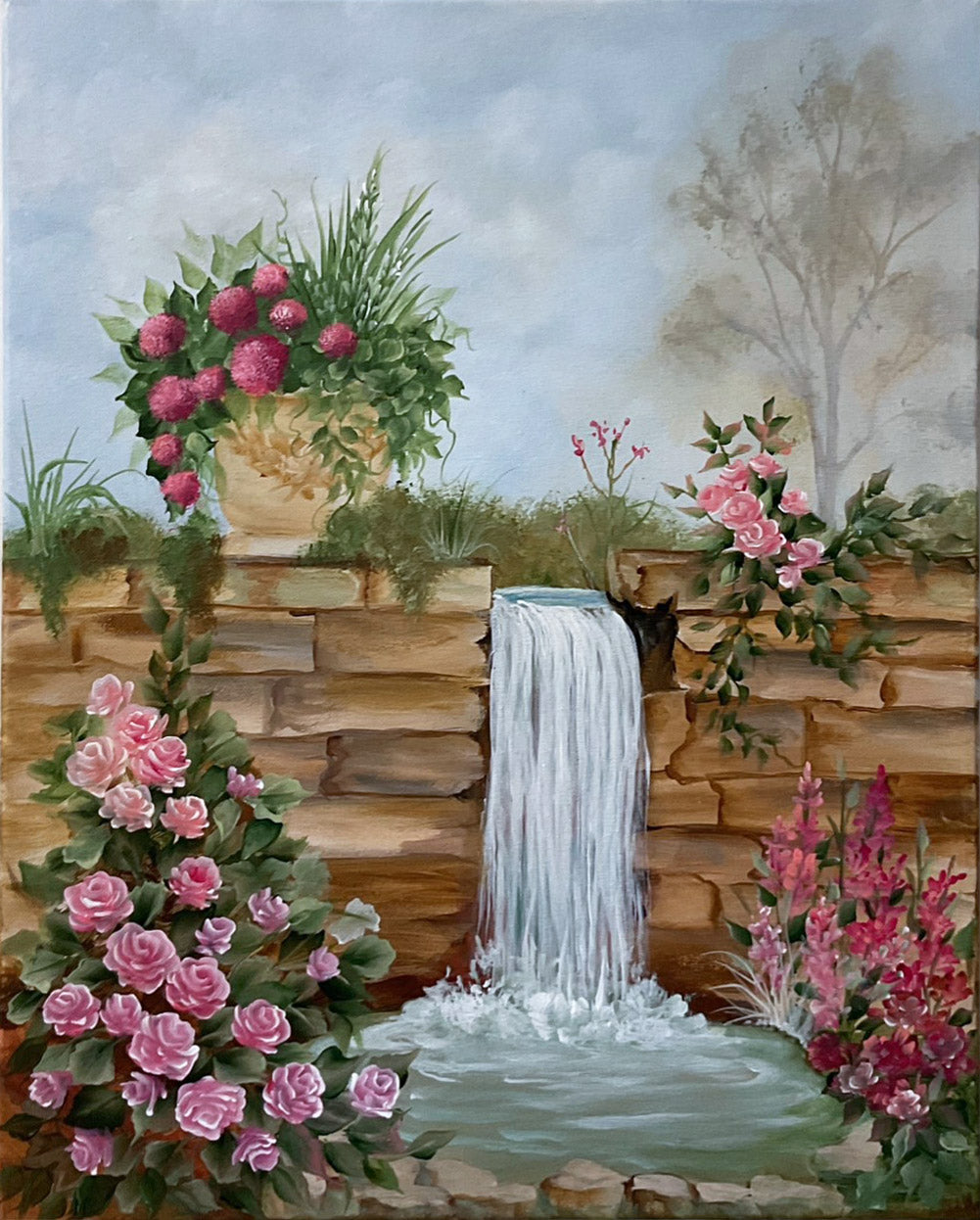 2025 Workshop - Garden Waterfall Downloadable Video Lesson