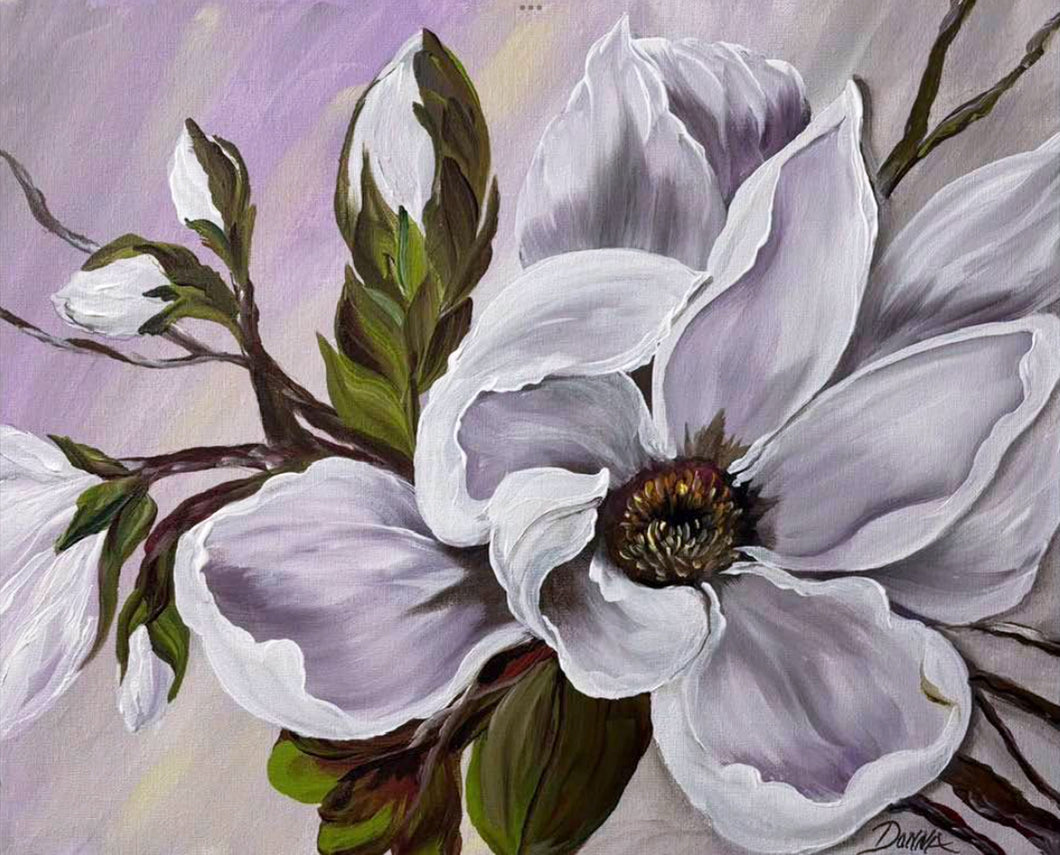 Oversized Flower Series #2 - Magnolia Downloadable Video Lesson