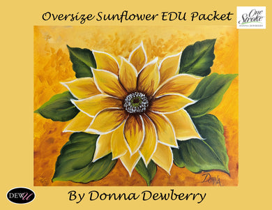 EDU Packets (Painting Parties) Oversize Sunflower