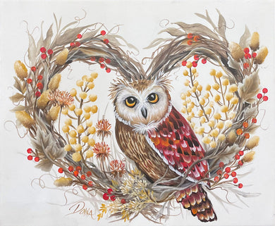 Online Zoom Owl Wreath Class - Oct 10, 5pm ET