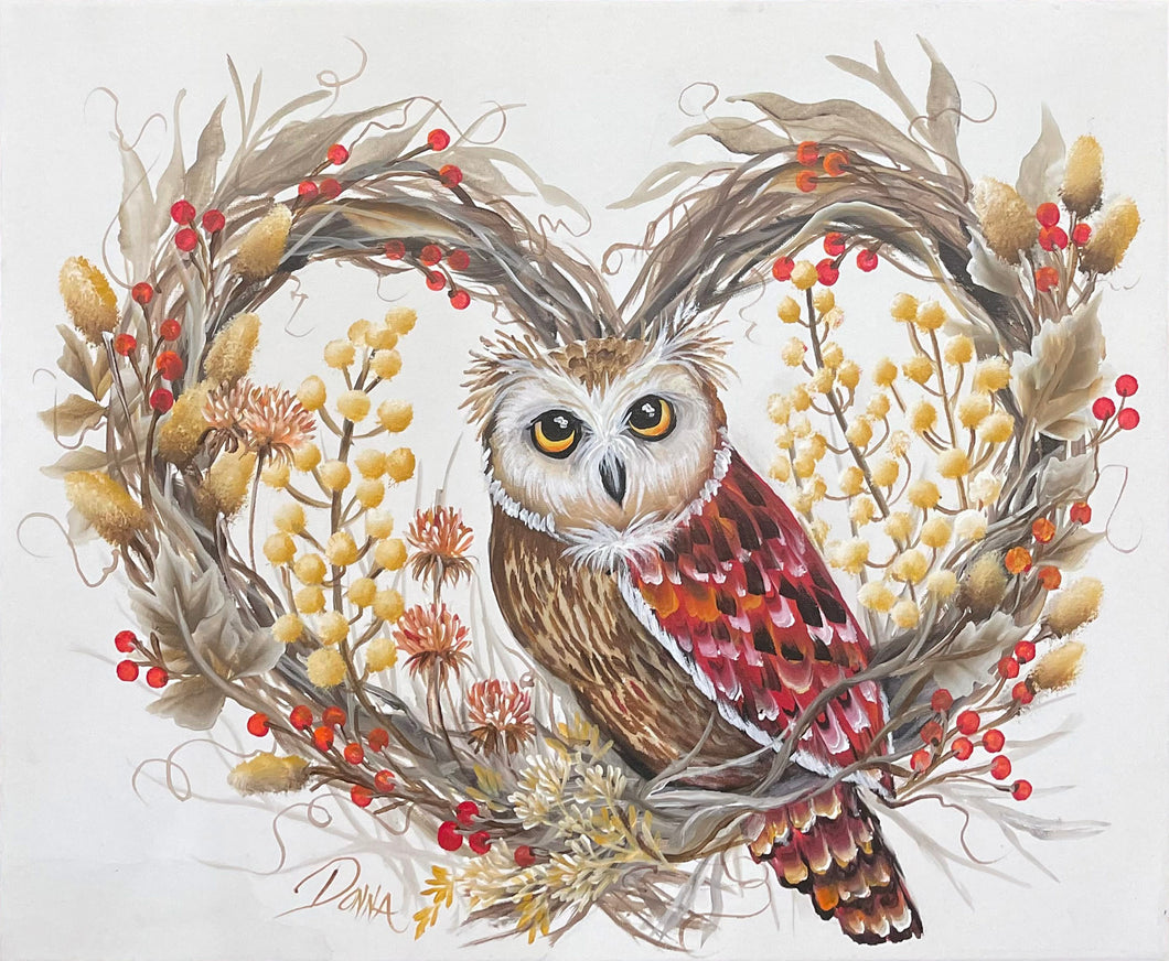 Online Zoom Owl Wreath Class - Oct 10, 5pm ET