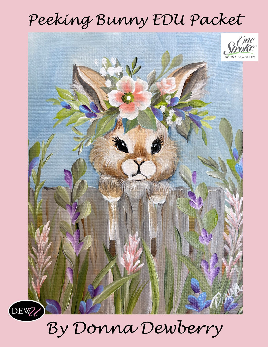 EDU Packets (Painting Parties) Peeking Bunny