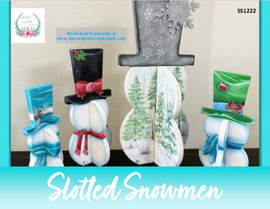 Slotted Snowmen by Michelle James - Project Packet