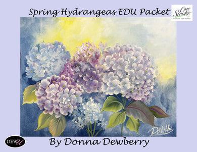 EDU Packets (Painting Parties) Spring Hydrangeas