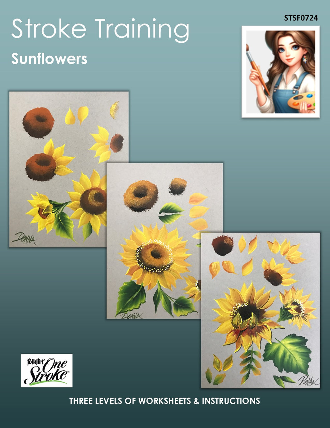 Stroke Training - Sunflowers Worksheet Packet