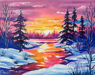 Stroke Study Lesson 22 - Winter Landscapes Downloadable Video Lesson