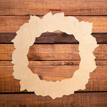 Cow with Garland and Wreath Wood Cutouts