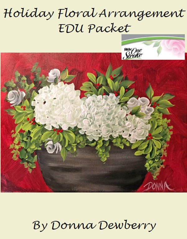 EDU Packets (Painting Parties) Holiday Floral Arrangement