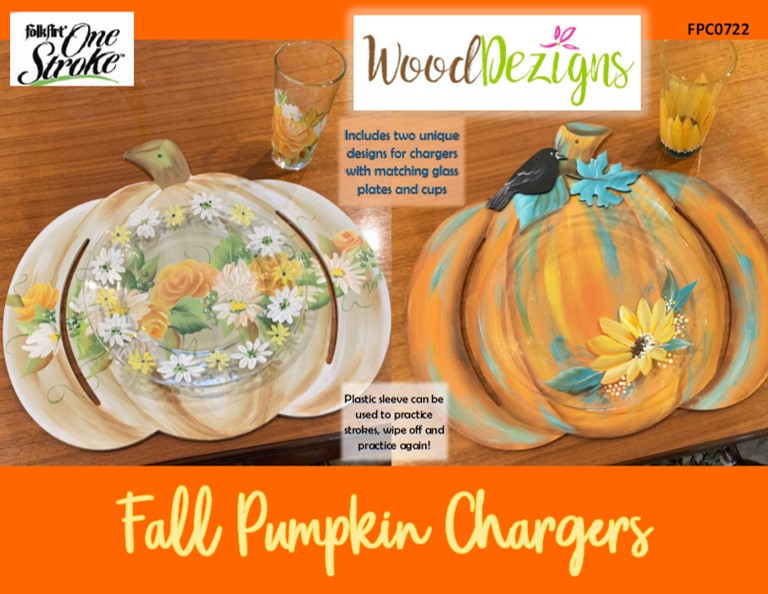 Fall Pumpkin Chargers WoodDezigns Packet