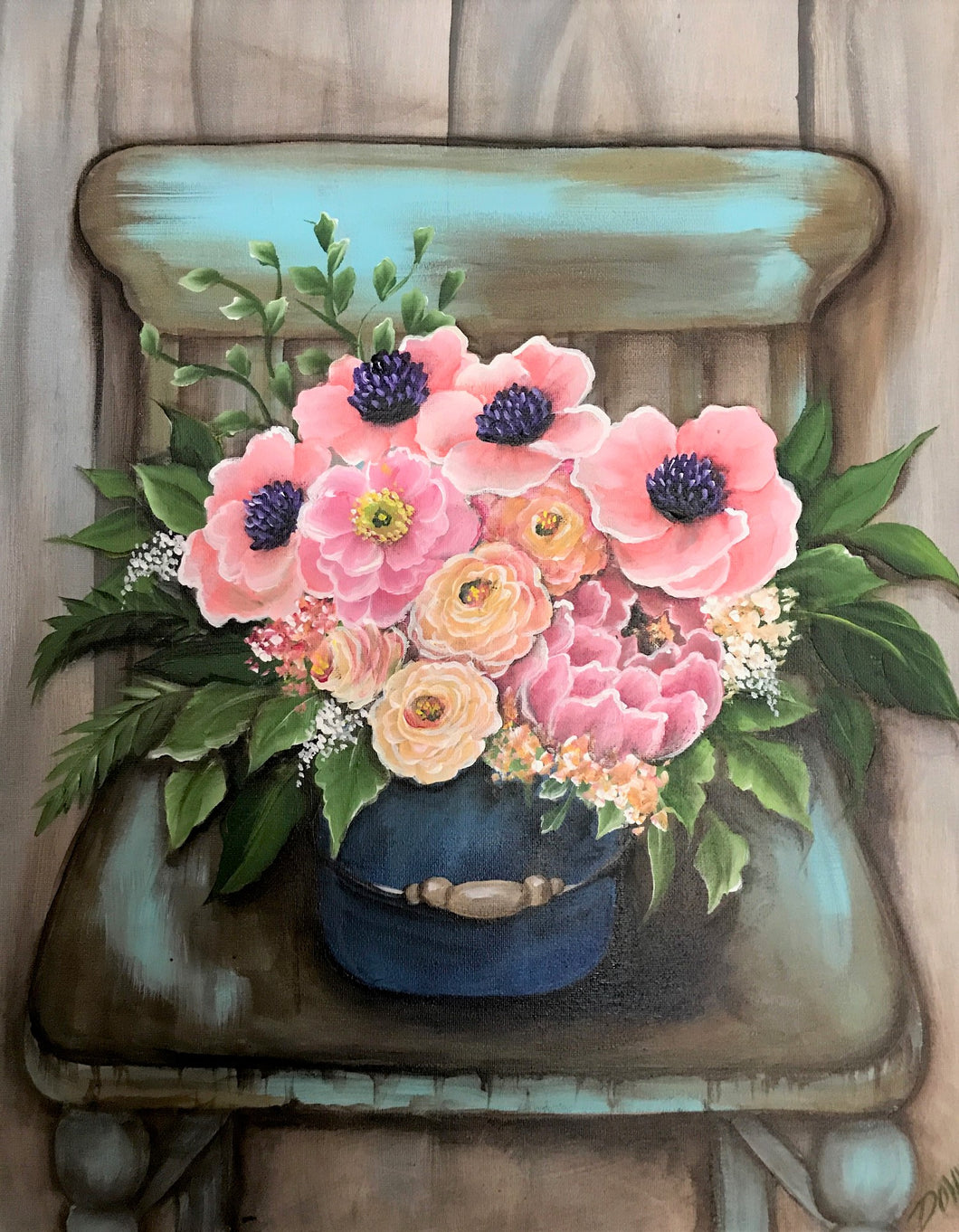 Florals in Chair Downloadable Video Lesson