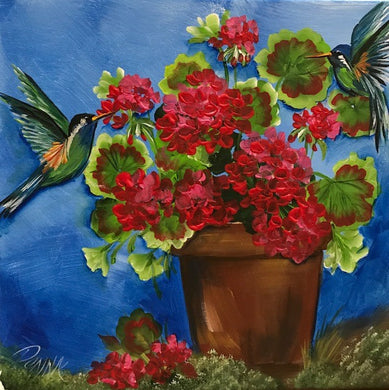 Geraniums and Birds Downloadable Video Lesson
